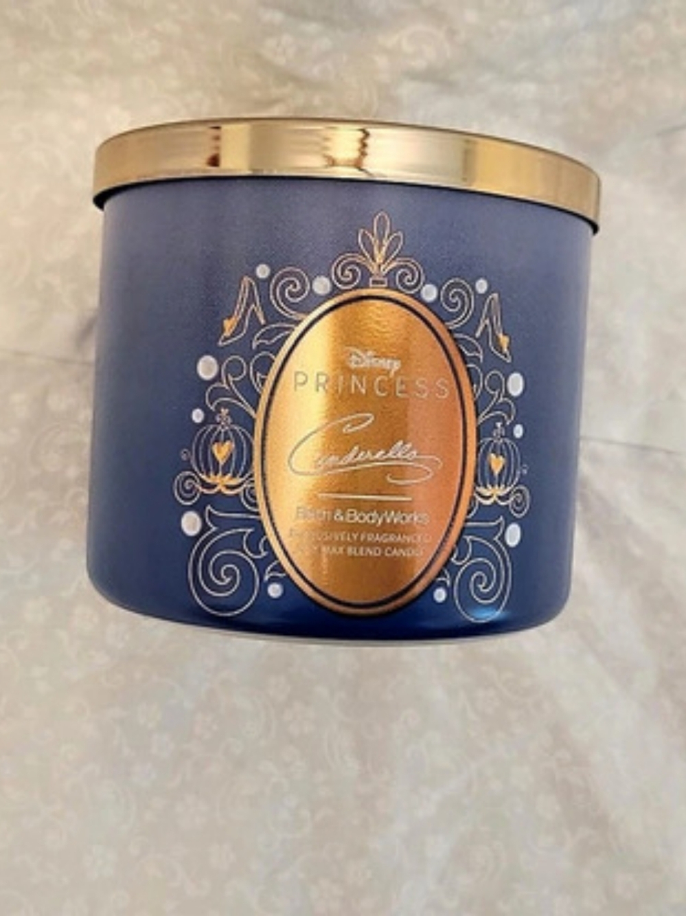 Cinderella Scented Candle Blue & Gold NWT